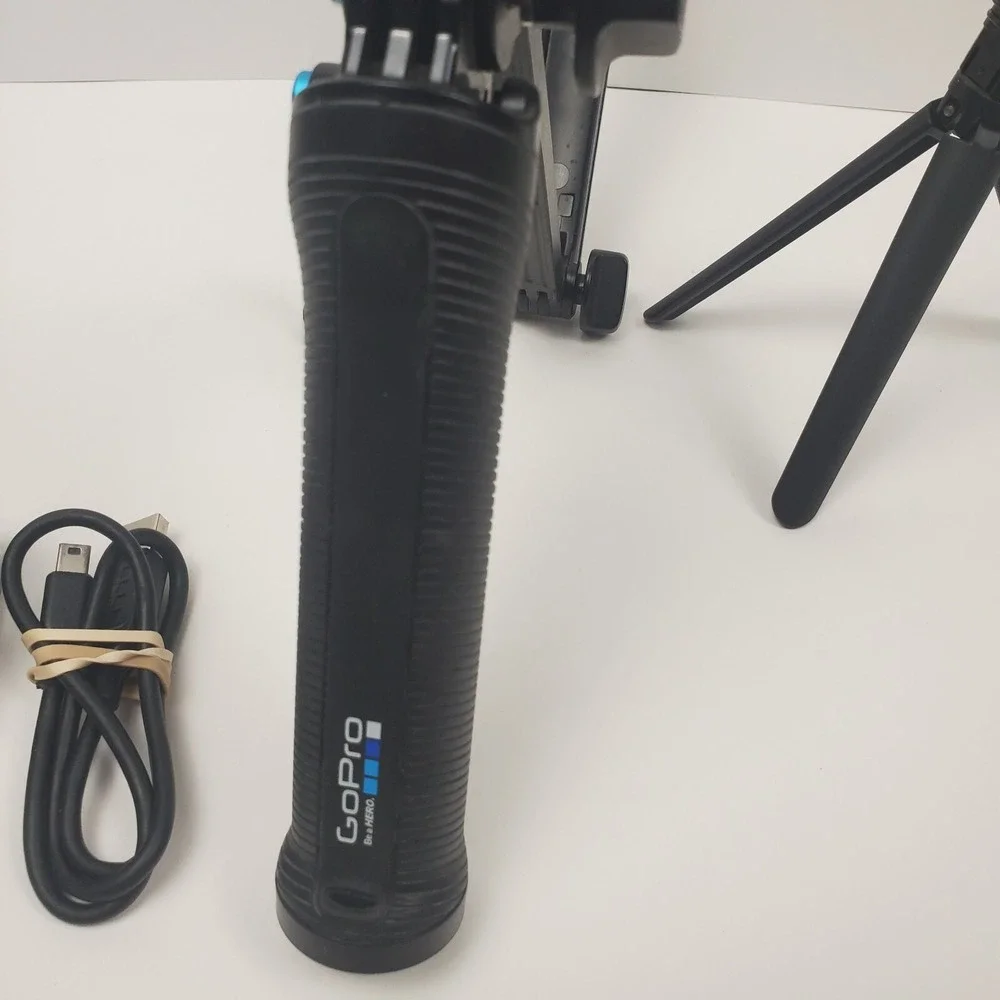 GoPro HERO4 Action Camera Battery Case Handle Tripod Tested Working